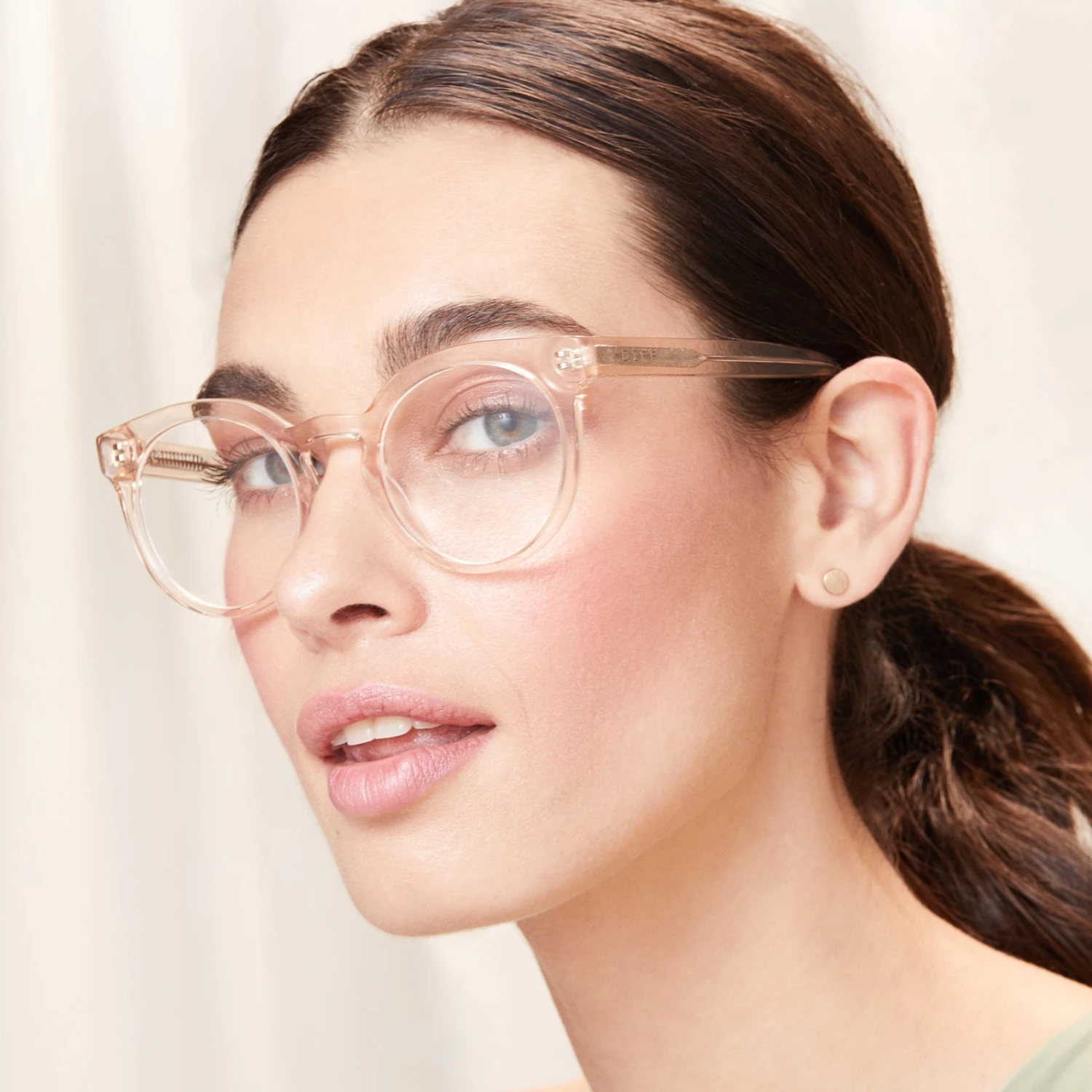 SELENA - BLUSH CRYSTAL + BLUE LIGHT TECHNOLOGY GLASSES 7 SELENA - BLUSH CRYSTAL + BLUE LIGHT TECHNOLOGY GLASSES - Image 5