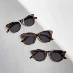 CARINA - SEA SNAKE + CLEAR GLASSES -Glasses Sales Store 2021 Mailer MayNewness flatlay Bluelight Carina BellaXS Sawyer Polarized