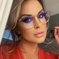 MAXWELL - AZALEA CRYSTAL + BLUE LIGHT GLASSES -Glasses Sales Store 2023 DIFF Jan Maxwell Azalea Crystal Bluelight