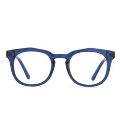 ROWAN - NAVY CRYSTAL + BLUE LIGHT READERS