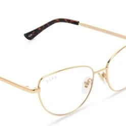 KERI - GOLD/TORTOISE + BLUE LIGHT READERS -Glasses Sales Store CO01 0297 GD150 DETAIL
