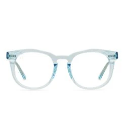 WESTON - AQUA SEA CRYSTAL + CLEAR GLASSES