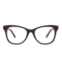 CARINA - CLARET + CLEAR GLASSES