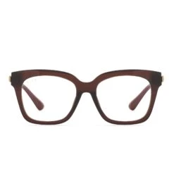 BELLA XS - CHESTNUT CRYSTAL + BLUE LIGHT TECHNOLOGY GLASSES