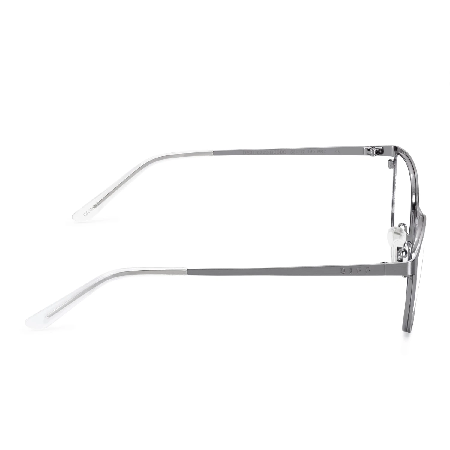 CARMEN - BRUSHED SILVER + BLUE LIGHT TECHNOLOGY GLASSES 6 CARMEN - BRUSHED SILVER + BLUE LIGHT TECHNOLOGY GLASSES - Image 4