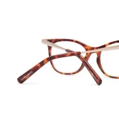 DARCY - AMBER TORTOISE + BLUE LIGHT READERS -Glasses Sales Store Darcy AmberTortoise detail