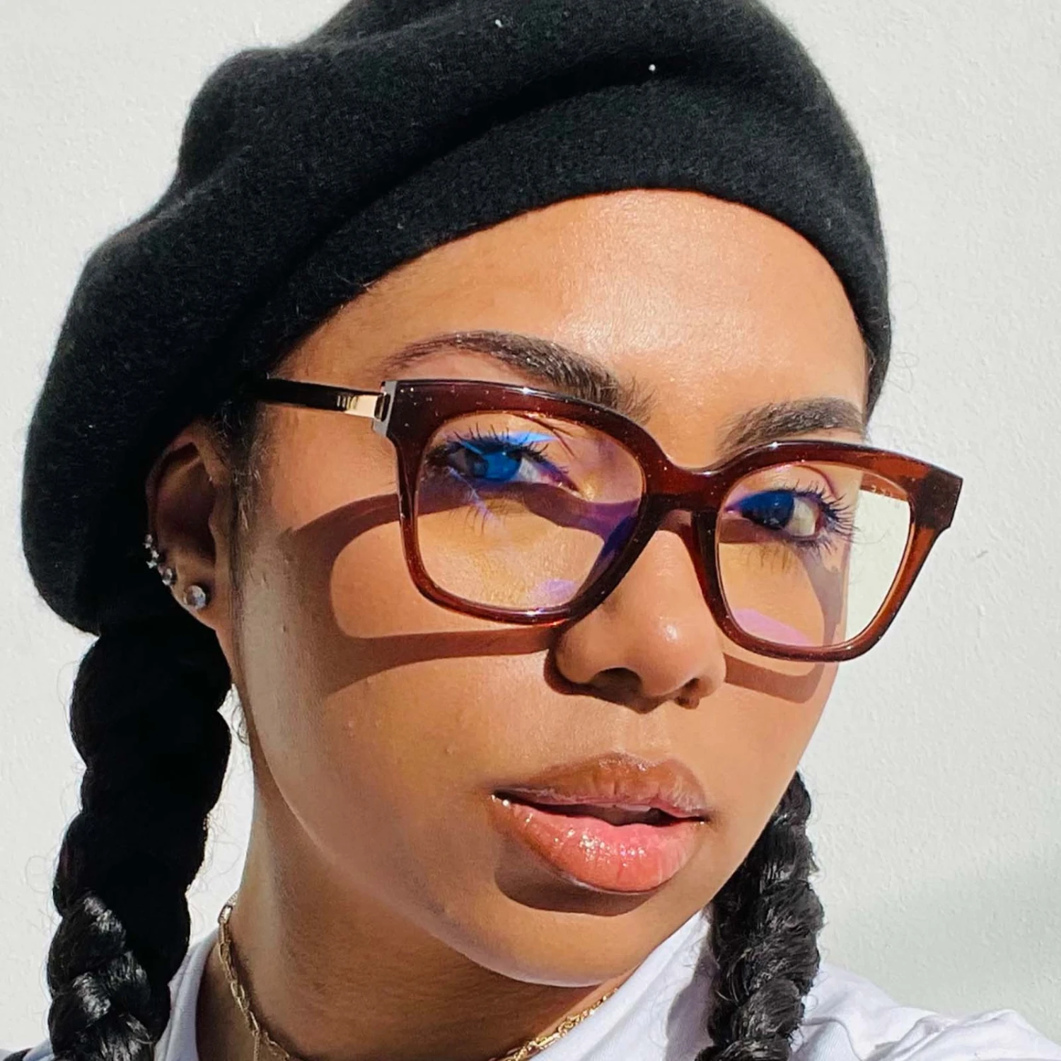 BELLA XS - CHESTNUT CRYSTAL + BLUE LIGHT TECHNOLOGY GLASSES 4 BELLA XS - CHESTNUT CRYSTAL + BLUE LIGHT TECHNOLOGY GLASSES - Image 2