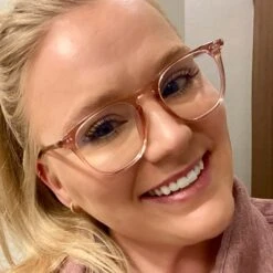 MAXWELL - AZALEA CRYSTAL + BLUE LIGHT GLASSES -Glasses Sales Store Diff March 2022 Maxwell Eyeglasses Azalea Crystal Bluelight ellencarolinedale