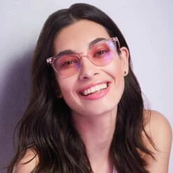 JADE - ROSE CRYSTAL + PINK BLUE LIGHT TECHNOLOGY -Glasses Sales Store JADE colortherapy rosecrystal pink lifestylePDP4