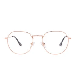 JAMES - ROSE GOLD + BLUE LIGHT TECHNOLOGY CLEAR GLASSES