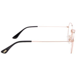 JAMES - ROSE GOLD + BLUE LIGHT TECHNOLOGY CLEAR GLASSES -Glasses Sales Store JAMES rosegold side