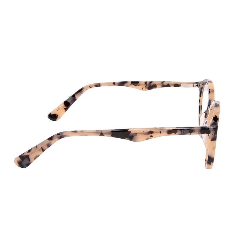 JONES - CREAM TORTOISE + BLUE LIGHT TECHNOLOGY CLEAR GLASSES 5 JONES - CREAM TORTOISE + BLUE LIGHT TECHNOLOGY CLEAR GLASSES - Image 3