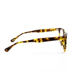 MARLEY - AMBER TORTOISE + BLUE LIGHT TECHNOLOGY CLEAR GLASSES -Glasses Sales Store MARLEY ambertortoise side
