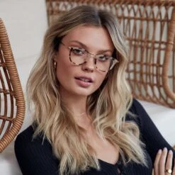 RUE - CREAM TORTOISE + CLEAR GLASSES -Glasses Sales Store RUE cream tortoise