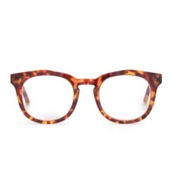 ROWAN - AMBER TORTOISE + BLUE LIGHT READERS