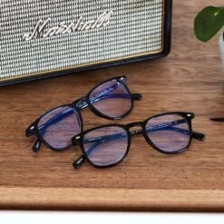 GRIFFIN - BLACK + BLUE LIGHT READERS -Glasses Sales Store compliments november 2021 griffin bluelightreaders black
