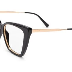 BECKY IV - BLACK + CLEAR GLASSES -Glasses Sales Store diff eyewear becky iv black prescription glasses alt 4