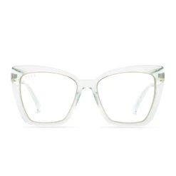 BECKY IV XS - SOFT LAGOON CRYSTAL + CLEAR GLASSES