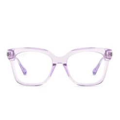 BELLA XS - LAVENDER FOG CRYSTAL + CLEAR GLASSES