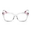 BELLA XS - ROSE OMBRE + CLEAR GLASSES 1 BELLA XS - ROSE OMBRE + CLEAR GLASSES -Glasses Sales Store diff eyewear bella xs rose ombre clear glasses alt 1