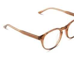 SAWYER - BROWN SUGAR + CLEAR GLASSES -Glasses Sales Store diff eyewear brown sugar clear glasses alt 3