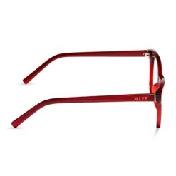 CARINA - CARMINE + CLEAR GLASSES -Glasses Sales Store diff eyewear carina carmine clear glasses alt 3