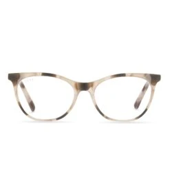 DARCY - CREAM TORTOISE + CLEAR GLASSES