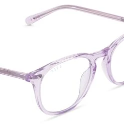 JAXSON - LAVENDER FOG CRYSTAL + BLUE LIGHT TECHNOLOGY GLASSES 9 JAXSON - LAVENDER FOG CRYSTAL + BLUE LIGHT TECHNOLOGY GLASSES -Glasses Sales Store diff eyewear jaxson lavender fog crystal blue light technology glasses alt 4