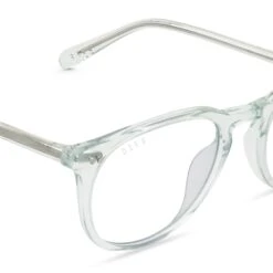 JAXSON - SOFT LAGOON CRYSTAL + CLEAR GLASSES -Glasses Sales Store diff eyewear jaxson soft lagoon crystal clear glasses alt 4