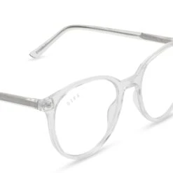 JEANNE - CLEAR CRYSTAL + CLEAR GLASSES 9 JEANNE - CLEAR CRYSTAL + CLEAR GLASSES -Glasses Sales Store diff eyewear jeanne clear crystal clear glasses alt 4