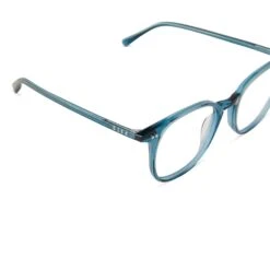 MAGGIE - DEEP AQUA + CLEAR GLASSES -Glasses Sales Store diff eyewear maggie deep aqua prescription glasses alt 4