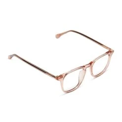MAXWELL - ROSE STONE + CLEAR GLASSES -Glasses Sales Store diff eyewear maxwell rose stone clear glasses alt 4