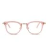 RUE - GEO PINK + CLEAR GLASSES -Glasses Sales Store diff eyewear rue geo pink clear glasses alt 1
