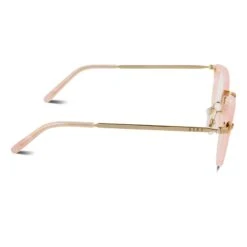 RUE - GEO PINK + CLEAR GLASSES -Glasses Sales Store diff eyewear rue geo pink clear glasses alt 3