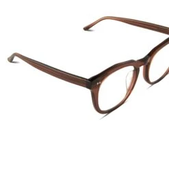 WESTON - DEEP AMBER + CLEAR GLASSES -Glasses Sales Store diff eyewear weston deep amber clear glasses alt 3
