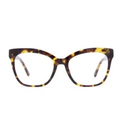 WINSTON - AMBER TORTOISE + CLEAR GLASSES