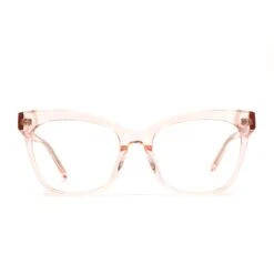 WINSTON - ROSE CRYSTAL + CLEAR GLASSES