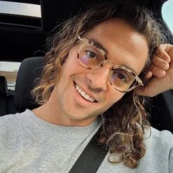 RUE - CREAM TORTOISE + CLEAR GLASSES -Glasses Sales Store diff july 2021 more ezra male rue blue light glasses cream tortoise