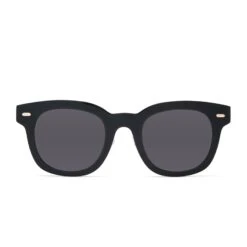 SUMMER - BLACK + CLEAR GLASSES -Glasses Sales Store summer BK BB175 front EDIT polarized